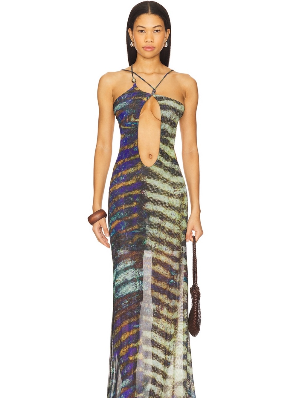 Jaded London strappy cutout maxi dress